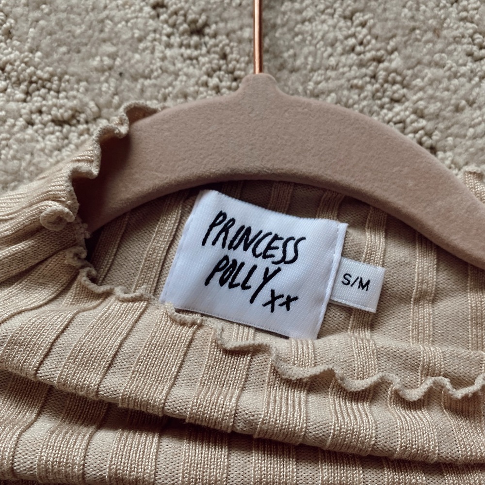Princess Polly cropped turtleneck. Great for layering or on its own.